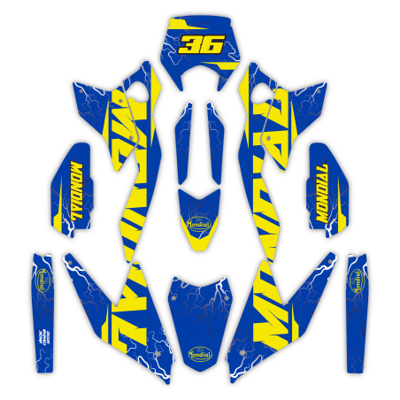 Grafiche moto Mondial Fb | Kit adesivi Personalizzati