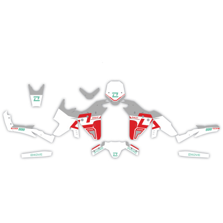 Grafiche moto Kove 800 X | Kit adesivi Personalizzati
