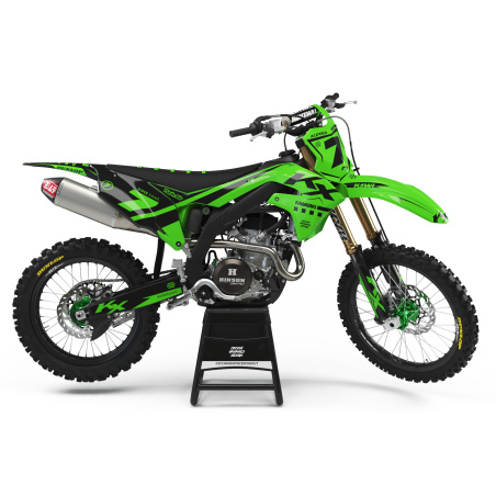 Kawasaki motorcycle graphics | Custom sticker kit