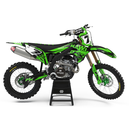 Kawasaki motorcycle graphics | Custom sticker kit