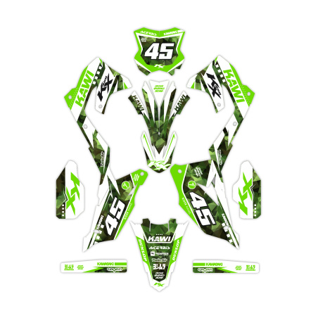 Grafiche moto Kawasaki | Kit adesivi Personalizzati