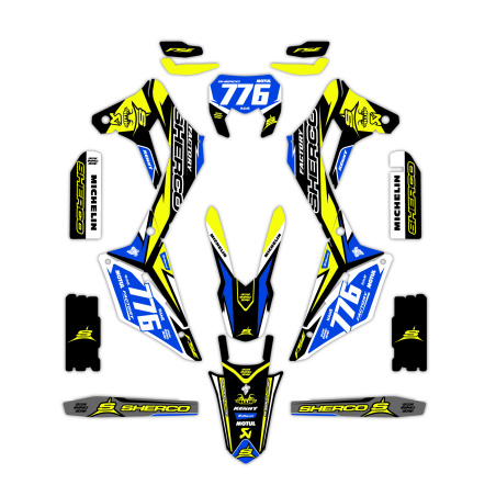 Grafiche moto Sherco | Kit adesivi Personalizzati