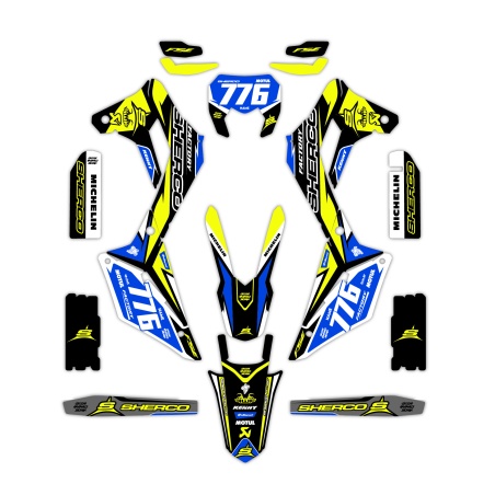 Grafiche moto Sherco | Kit adesivi Personalizzati