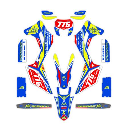 Grafiche moto Sherco | Kit adesivi Personalizzati