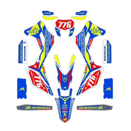 Grafiche moto Sherco | Kit adesivi Personalizzati