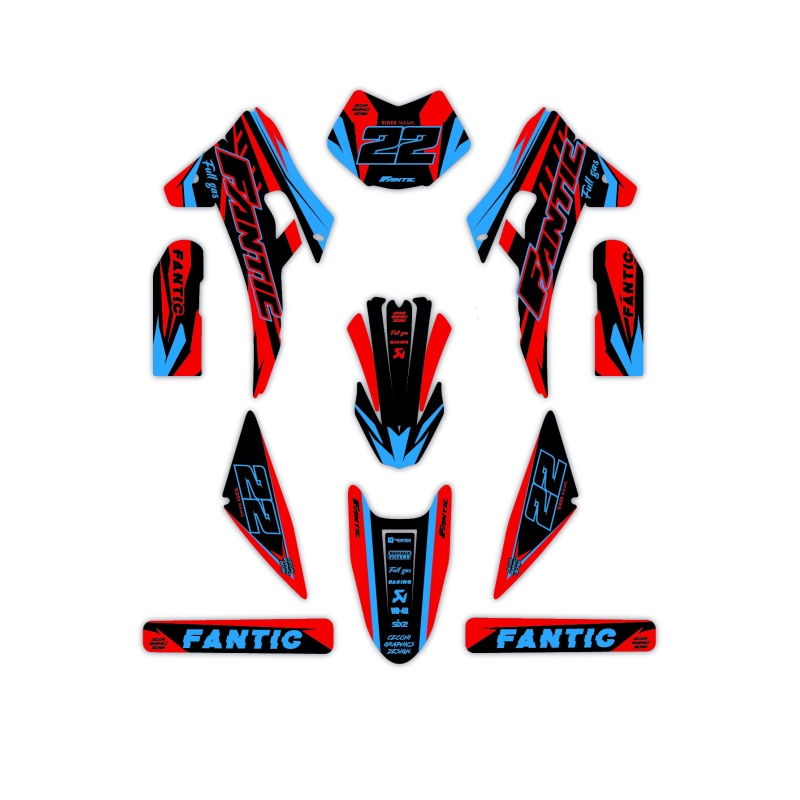 Grafiche moto Fantic | Kit adesivi Personalizzati